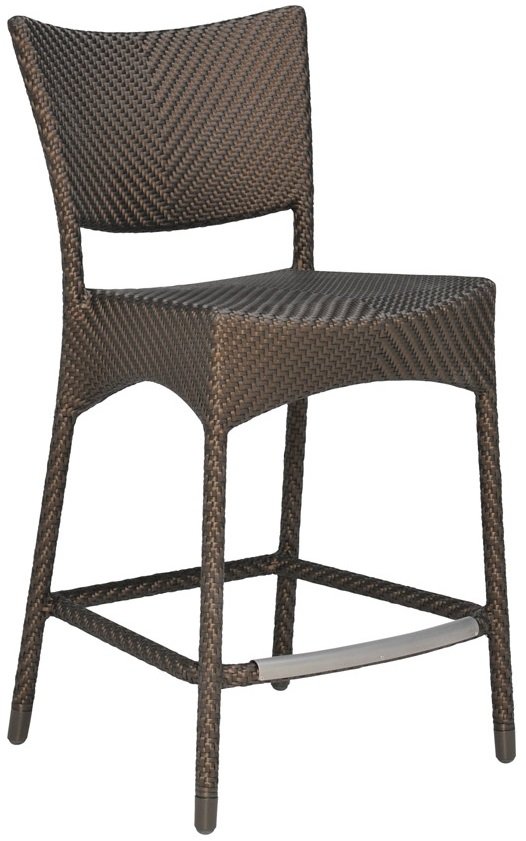Стул полубарный плетеный JANUS et Cie Amari бронзовый