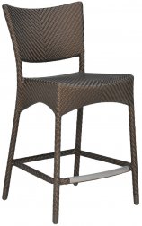 Стул полубарный плетеный JANUS et Cie Amari бронзовый