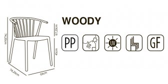 Кресло пластиковое Resol Woody