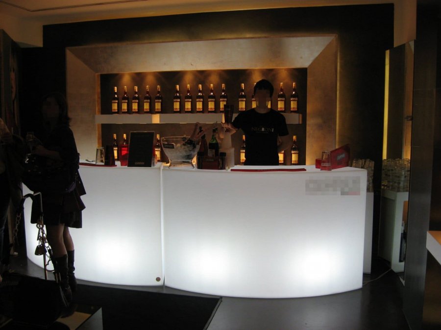 Стойка пластиковая барная светящаяся Snack Bar Lighting