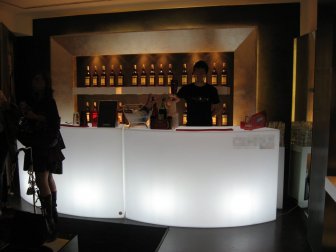 Стойка пластиковая барная светящаяся Snack Bar Lighting