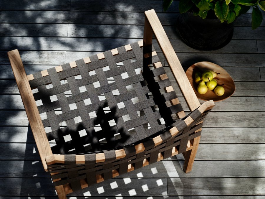 Кресло деревянное плетеное Vis a Vis