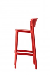Стул пластиковый барный Gaber Abuela Stool 77 красный
