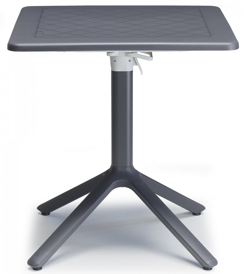 Стол пластиковый складной Eco Folding, антрацит, 700х700х750 мм