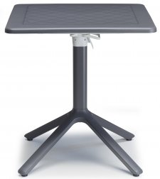 Стол пластиковый складной Eco Folding, антрацит, 700х700х750 мм