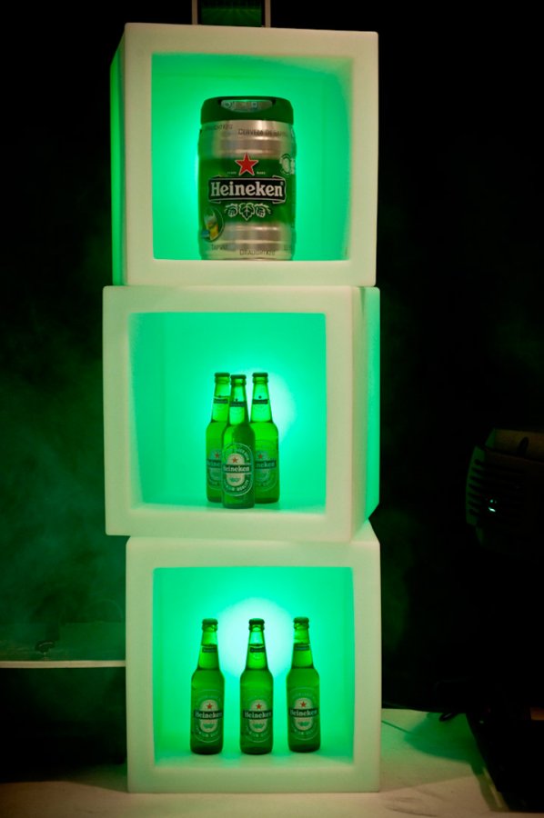 Куб открытый пластиковый светящийся Open Cube 45 Lighting