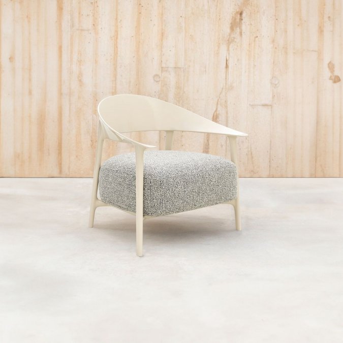Кресло лаунж пластиковое с обивкой Africa Basic