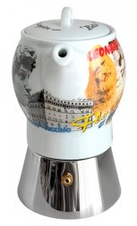 Кофеварка гейзерная на 4 порции, деколь Bella Italia 1