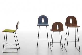 Стул барный с обивкой Chairs & More Gotham Woody SL-SG-80-I