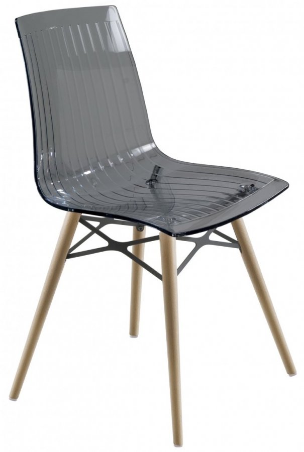 Стул прозрачный PAPATYA X-Treme-S Wox Beech Wood
