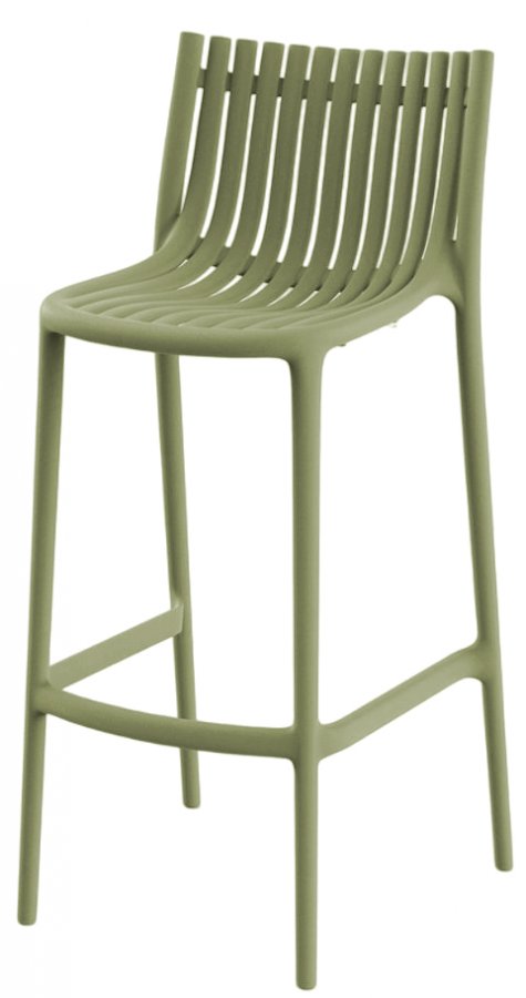 Стул пластиковый барный Vondom Ibiza Basic нефритовый