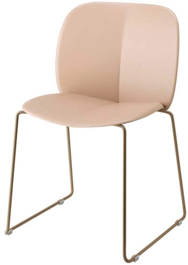 Стул пластиковый на полозьях Scab Design Mentha Go Green тортора