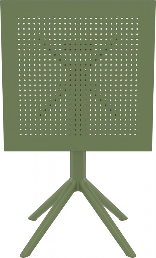 Стол пластиковый складной Sky Folding Table 60, оливковый, 600х600х740 мм
