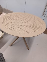 Стол пластиковый Sky Table Ø105, бежевый, Ø1050х740 мм