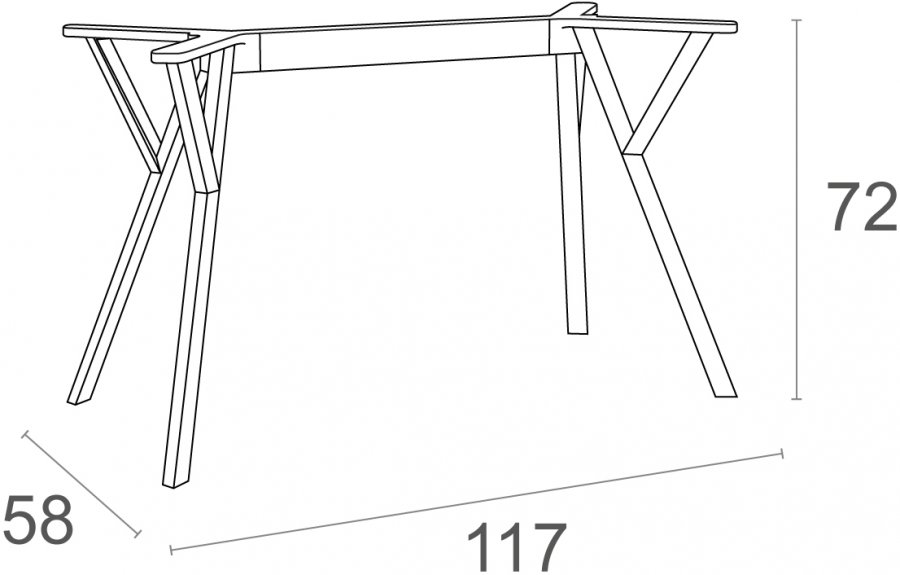 Подстолье пластиковое Max Legs Medium