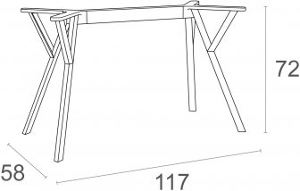 Подстолье пластиковое Max Legs Medium