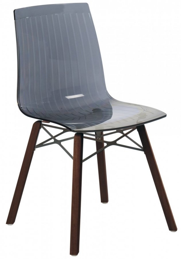 Стул прозрачный PAPATYA X-Treme-S Wox Iroko