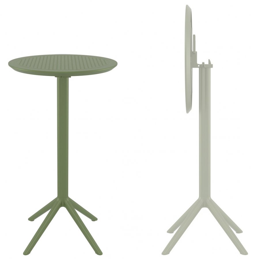 Стол пластиковый барный складной Sky Folding Bar Table 60