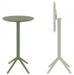 Стол пластиковый барный складной Sky Folding Bar Table 60