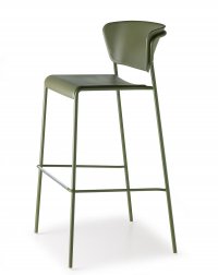 Стул пластиковый барный Scab Design Lisa Technopolymer Go Green оливковый