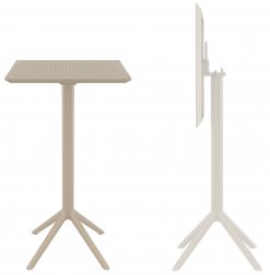 Стол пластиковый барный складной Sky Folding Bar Table 60