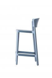 Стул пластиковый полубарный Gaber Abuela Stool 67 бледно-голубой