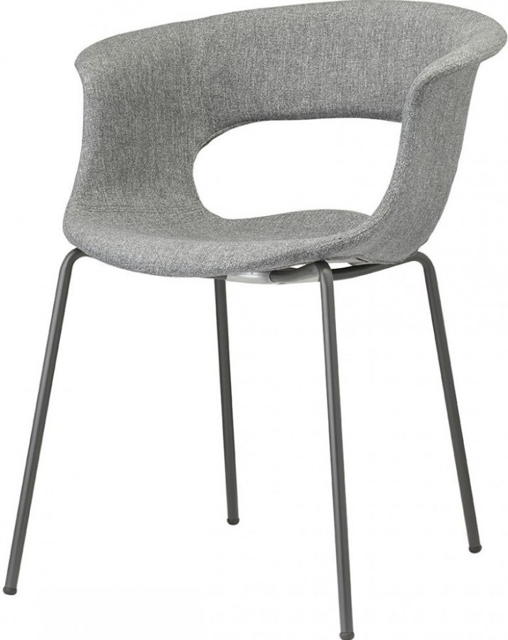 Кресло с обивкой Miss B Pop coated steel frame