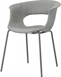 Кресло с обивкой Miss B Pop coated steel frame