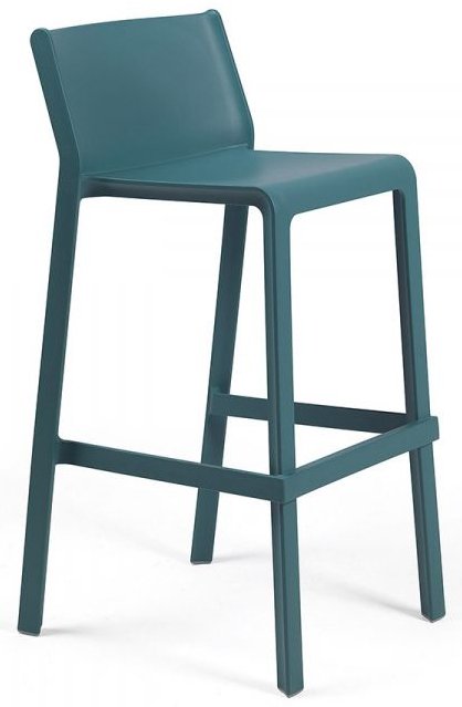Стул пластиковый барный Nardi Trill Stool бирюзовый