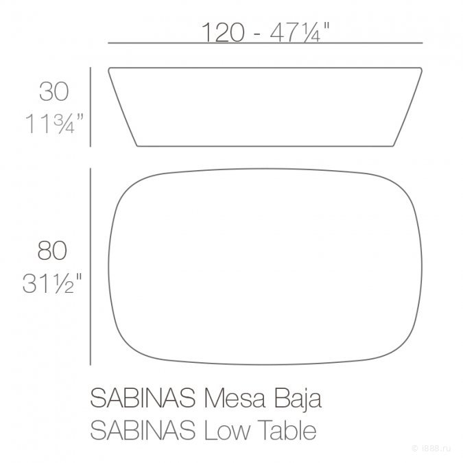 Столик пластиковый кофейный Sabinas Basic