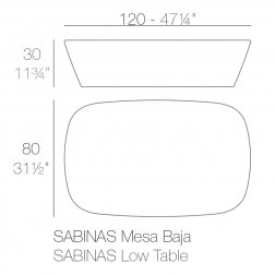 Столик пластиковый кофейный Sabinas Basic