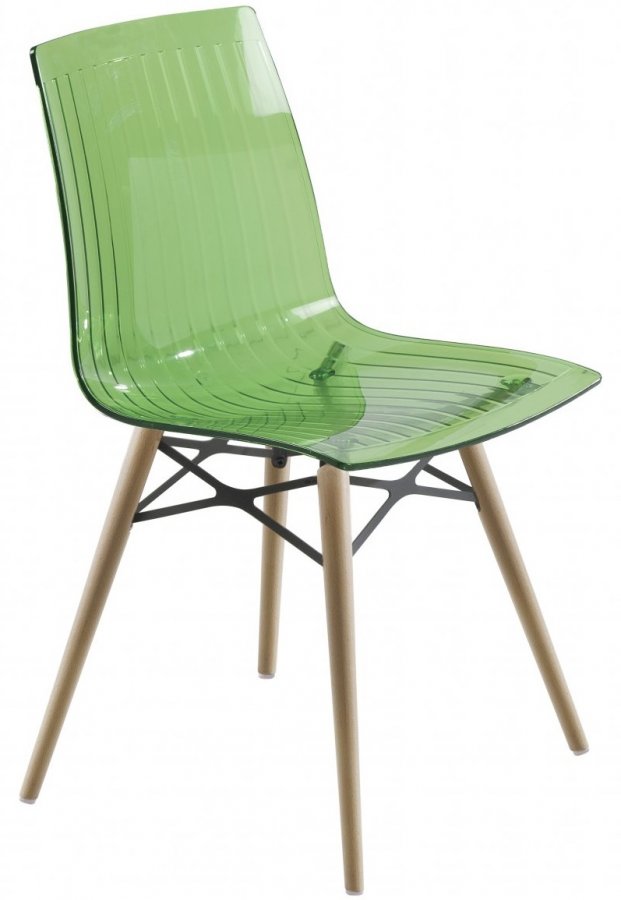 Стул прозрачный PAPATYA X-Treme-S Wox Beech Wood