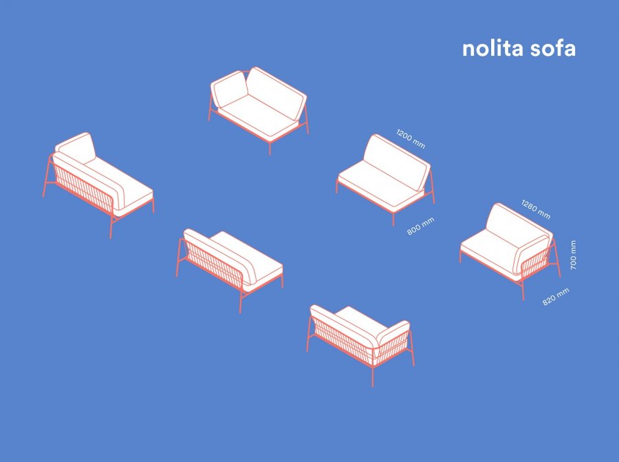 Модуль угловой с правым подлокотником Nolita