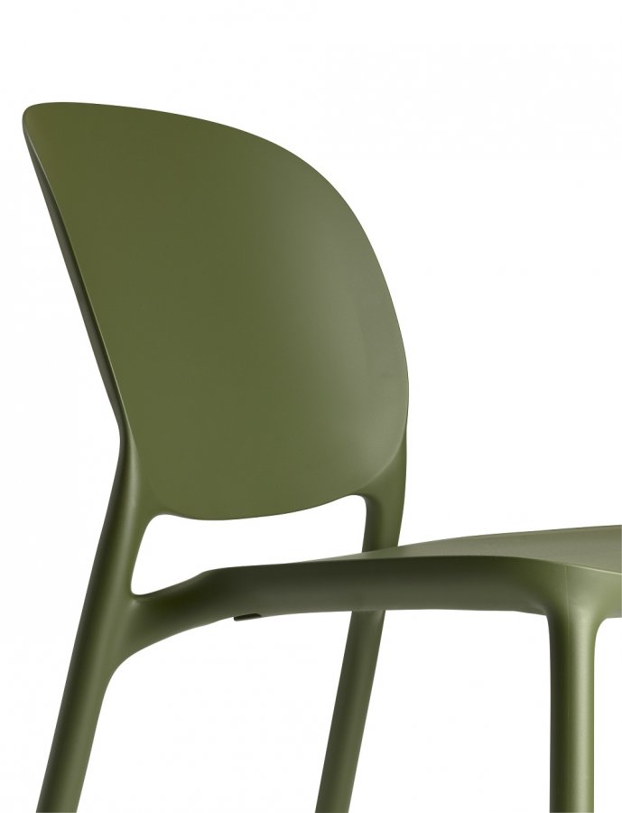 Стул пластиковый Scab Design Hug Go Green оливковый