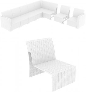 Monaco Lounge Extension Part Модуль дополнительный для дивана