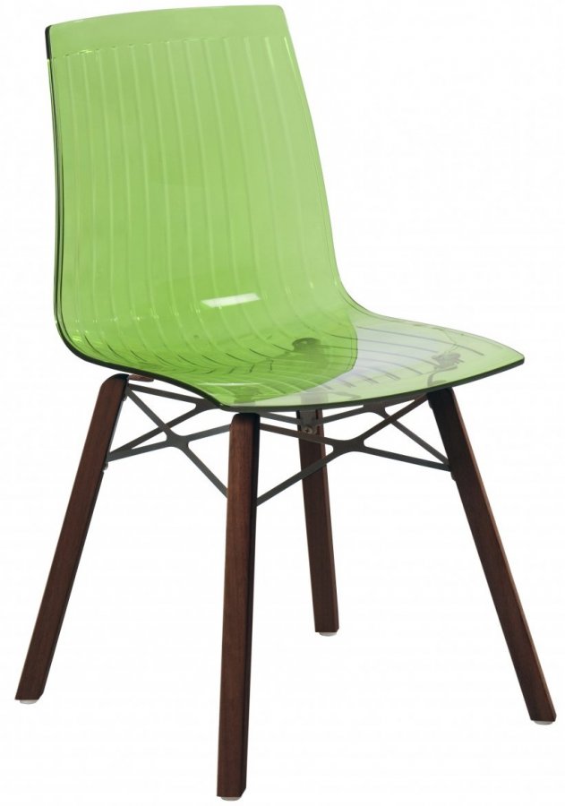 Стул прозрачный PAPATYA X-Treme-S Wox Iroko