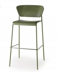 Стул пластиковый барный Scab Design Lisa Technopolymer Go Green оливковый