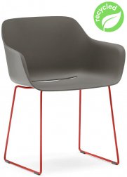 Кресло пластиковое на полозьях Babila XL RG