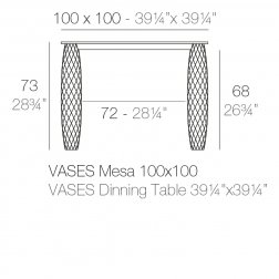 Стол обеденный ламинированный Vases Basic