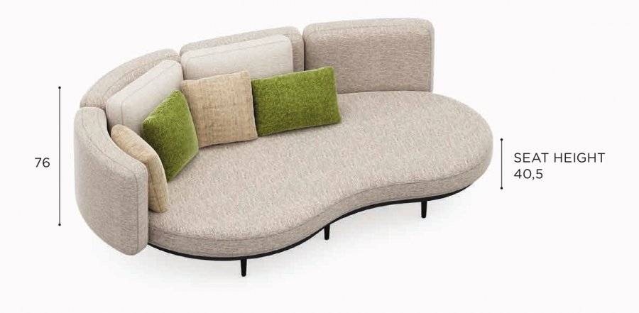 Диван дизайнерский с подушками Organix Lounge