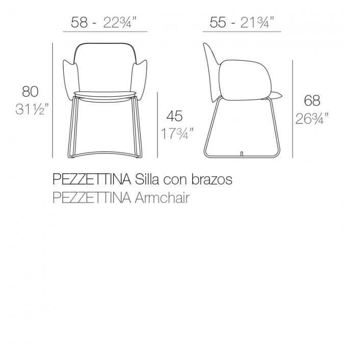 Кресло пластиковое Pezzettina Basic