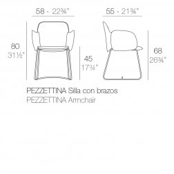 Кресло пластиковое Pezzettina Basic
