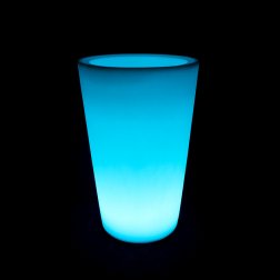 Кашпо пластиковое светящееся Cone
