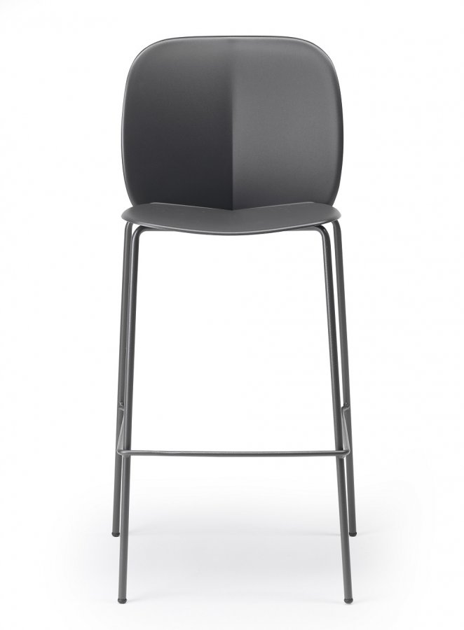 Стул пластиковый полубарный Scab Design Mentha Go Green антрацит