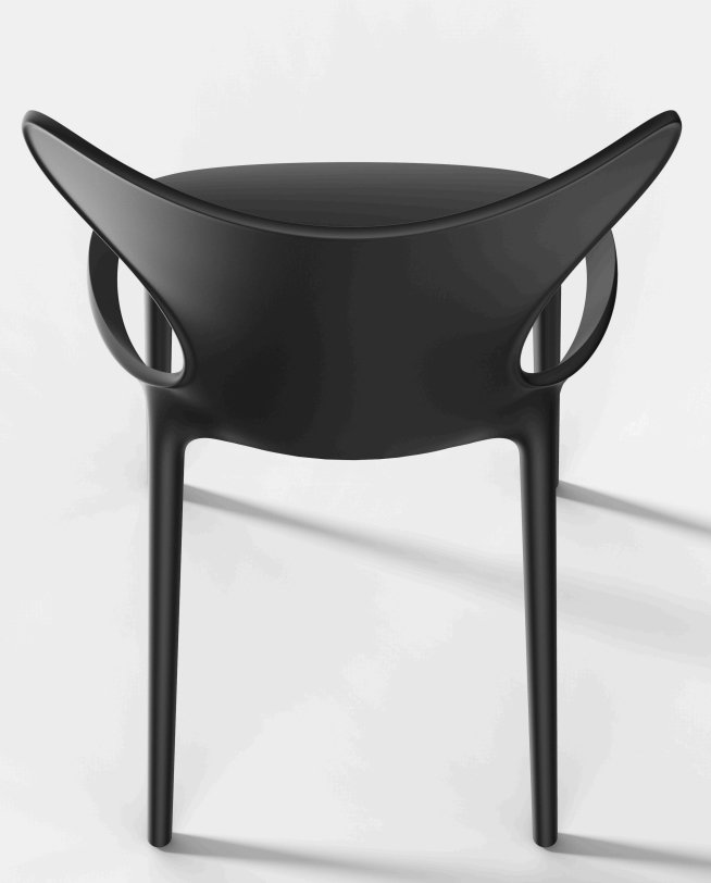 Стул пластиковый Vondom Love Revolution темно-серый Manta