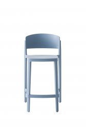 Стул пластиковый полубарный Gaber Abuela Stool 67 бледно-голубой