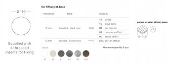 Столешница круглая Compact Laminate для подстолья Tiffany XL