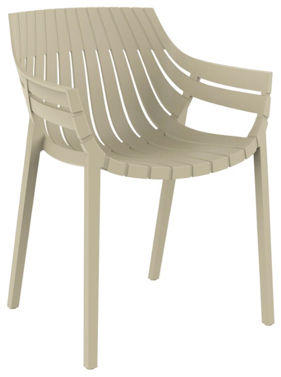 Кресло пластиковое Vondom Spritz Basic слоновая кость