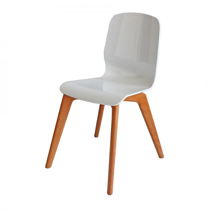 Стул пластиковый Glamour Wood Plastic