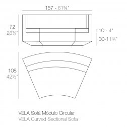 Модуль угловой с подушкой Vela Basic